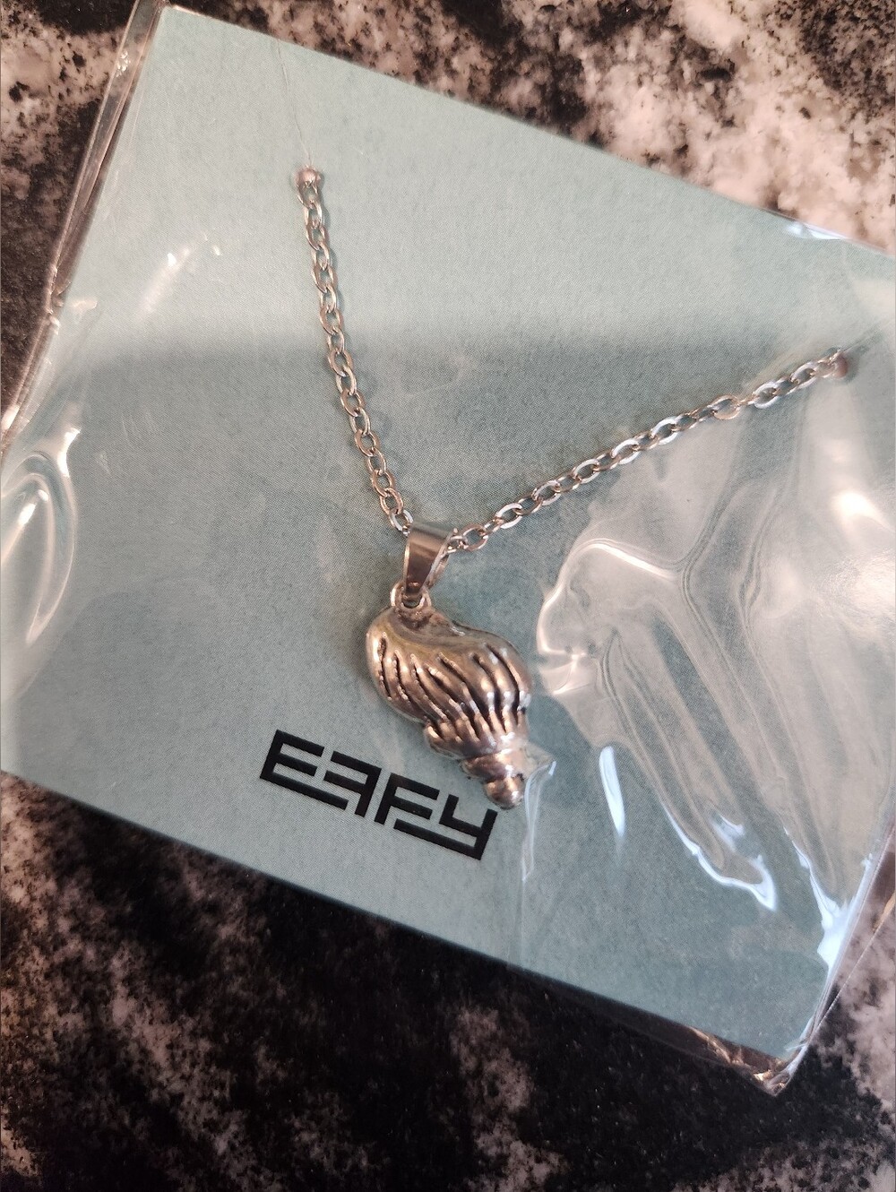 Effy Silver Shell Charm Necklace, NWT
